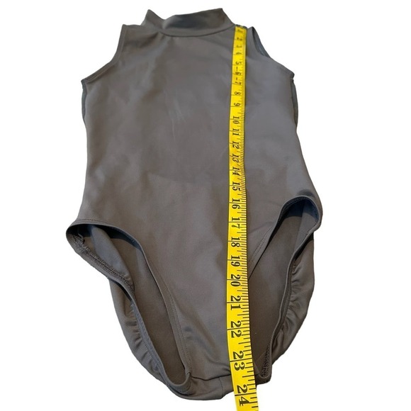 NWT Ainslie Wear Gray High Neck Angelina Leotard Small - Picture 4 of 9